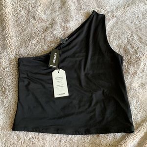 Brand new! Express Body Contour Off the Shoulder Tank - Black, Small